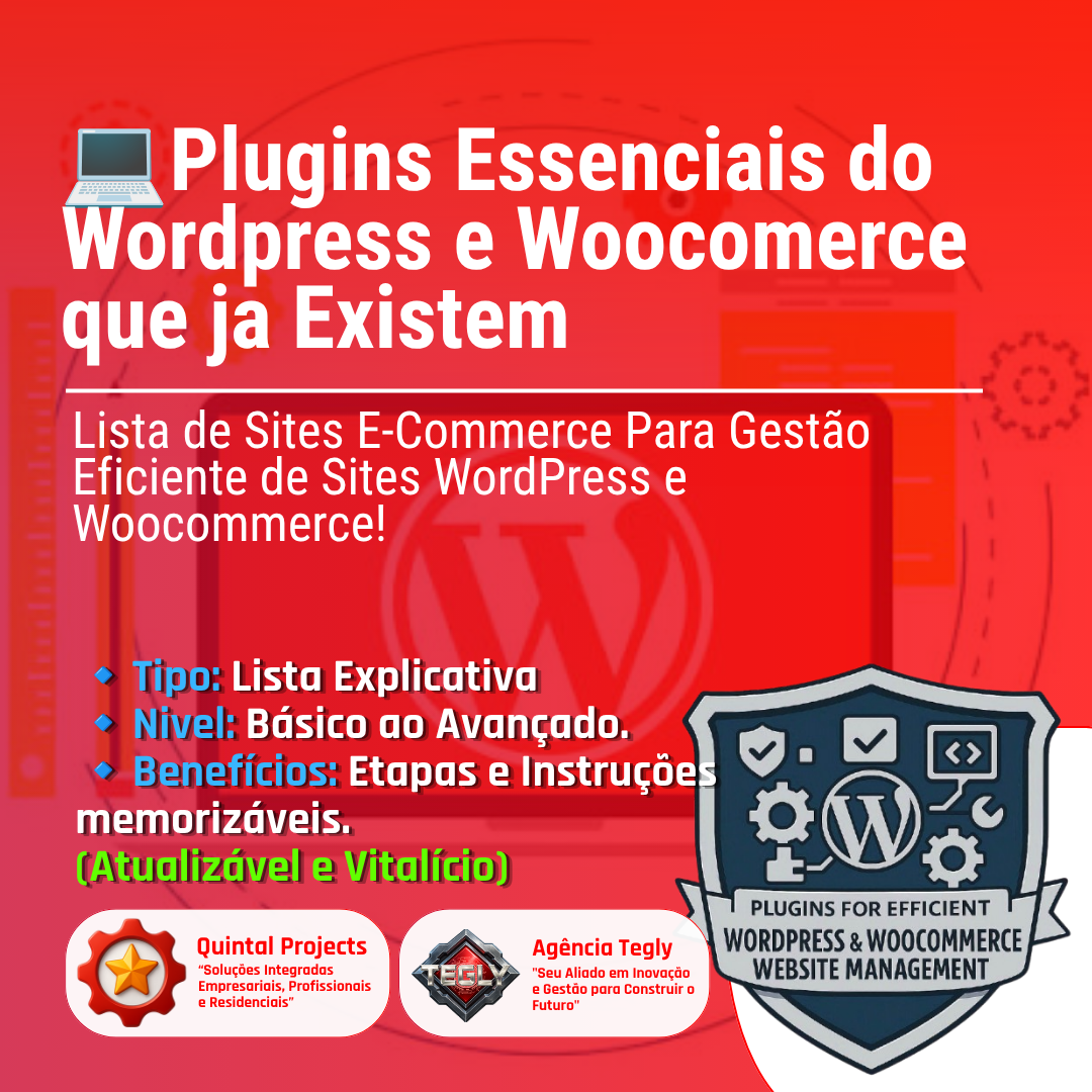 Ebook - Plugins Essenciais do Wordpress e Woocomerce que ja Existem💻