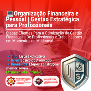 Ebook - Organização Financeira &  Gestão Estratégica para Profisionais (Gestão de Tarefas, e Ferramentas)📚